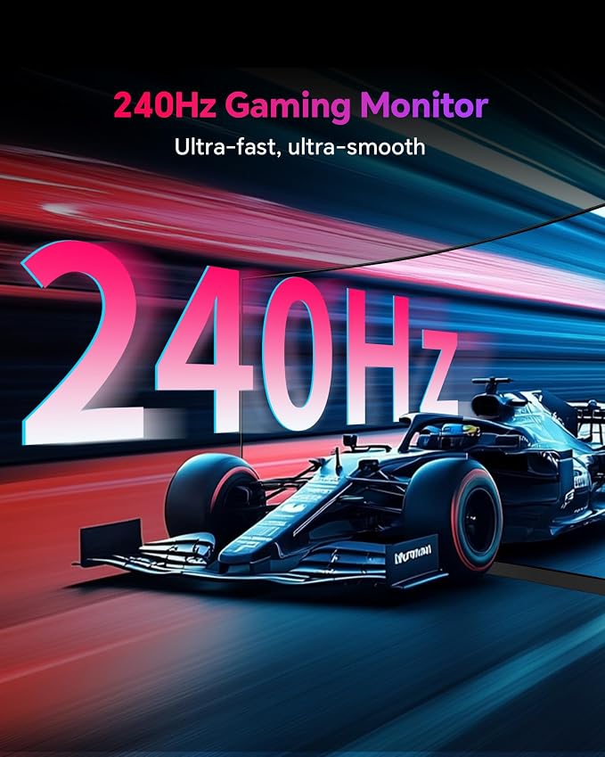 KTC 32 Inch 240Hz Curved Gaming Monitor, 2K 1440P PC Computer Monitor 1000R, 1ms (MPRT), 4000:1 Contrast, 122%sRGB, Adaptive Sync, HDMI Display Port, Tiltable, VESA Mount, H32S25E - Image 2