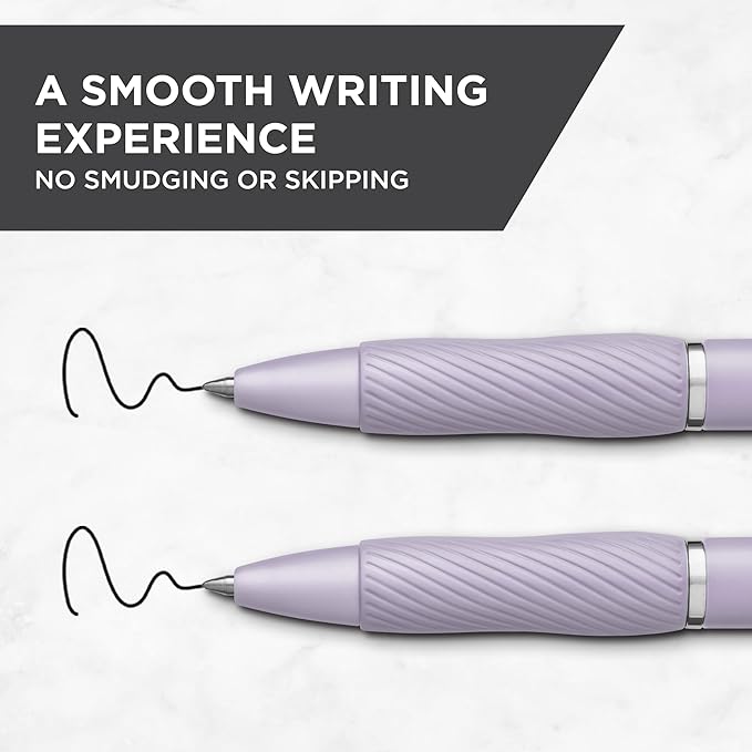 Sharpie S-Gel, Gel Pens, Medium Point (0.7mm), Icy Violet Barrel, Black Ink, 12 Count - Image 3