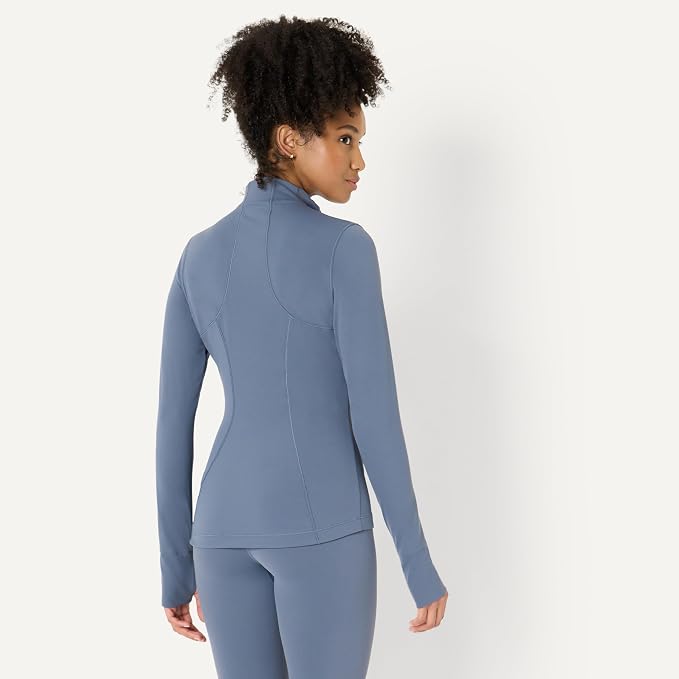 Amazon Essentials Women's Active FormFlex Buttery Soft Slim Fit Quarter Zip Long Sleeve Pullover Jacket - Image 2