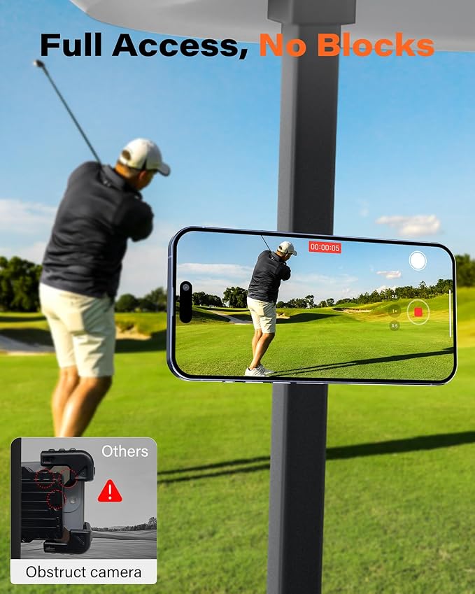 A2C Burgundy Alloy Magnetic Golf Cart Phone Holder, Women Golf Accessories | Rose Red Golf Gifts for Female Golfers Ladies Her Girls Mom Mother Wife, Golf Accessories Essential Fits EZGO Club Car Yamaha - Image 8