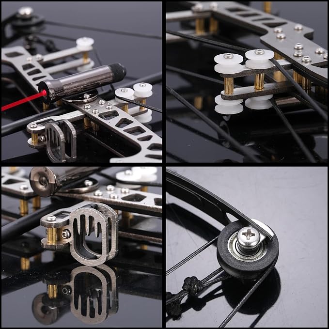 Archery Bow Set Left and Right Hand Compound Bow Hunting Bow Metal Material Catapult RH/LH for Practice Archery - Image 4