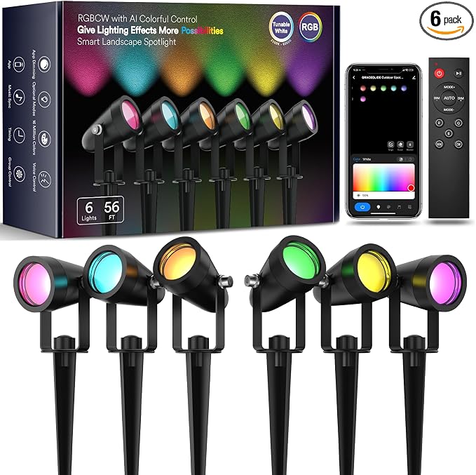 smart Outdoor spotlights | smart voice control by GraceHomeSmart