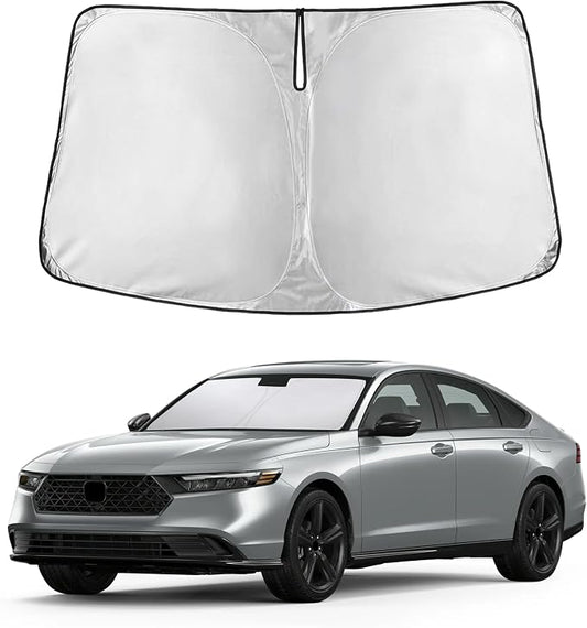 EcoNour Windshield Sunshade Compatible for Honda Accord 2023-2024 2025 2026, Sun Visor for Front Windshield & Window Sun Shade Cover, UV Heat Blocker & Protector, Car Accessories by EcoNour