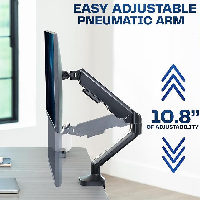 VIVO Heavy Duty Ultrawide Monitor Tension Arm for up to 40 inch Screens, Holds 26.4 lbs, Premium Desk Mount Stand, Black, STAND-V100O - Image 8