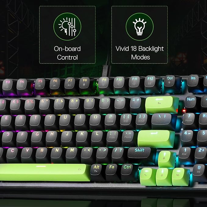 Redragon K740 Wired RGB Gaming Keyboard, Aluminum Base & Knob, 95% Layout | Rock-Solid Metal Build, Multi-Function Control Wheel, Creamy Custom Switch, Swap-Ready Socket, Fade-Resistant PBT Keycap - Image 7