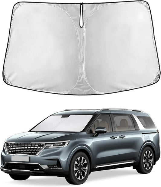EcoNour Windshield Sunshade Compatible for Kia Carnival/Sedona 2015-2019 2020 2021, Sun Visor for Front Windshield & Window Sun Shade Cover, UV Heat Blocker & Protector, Car Accessories by EcoNour