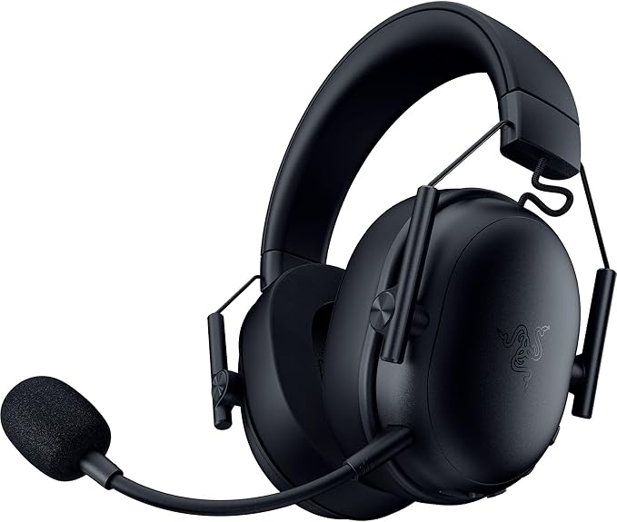 Razer BlackShark V3 X HyperSpeed Wireless PC Gaming Headset, Black | 50mm Drivers, Cardioid Mic, 2.4 GHz, Bluetooth, USB, Works with Mac, PS5, Nintendo Switch, Smartphone, 70 Hr Battery by Unknown