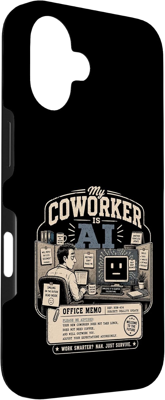 My Coworker is AI Office Humor Funny Workplace Replacement Case for iPhone 16 - Image 3