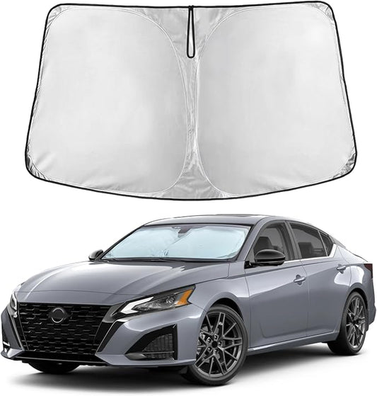 EcoNour Windshield Sunshade Compatible for Nissan Altima 2019-2024 2025 2026, Sun Visor for Front Windshield & Window Sun Shade Cover, UV Heat Blocker & Protector, Car Accessories by EcoNour