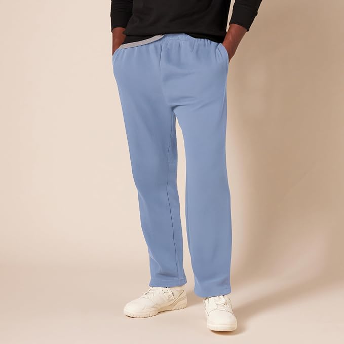 Amazon Essentials Men's Relaxed Straight Leg Fleece Open Bottom Sweatpant (Available in Big & Tall) - Image 7
