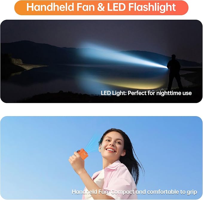Waist Fan, 5000mAh Rechargeable Belt Clip Fan, 39ft/s Strong Airflow, 5 Speeds, Up to 29H, Wearable Hands-Free Body Cooling with Bottom Air Intake, USB-C for Jobsite Camping Farm - Image 7