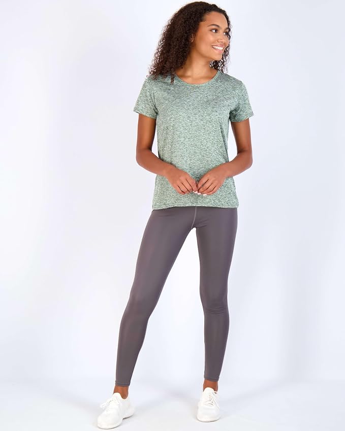 5 Pack Women's Dry Fit Short Sleeve Athletic Gym Workout Running Tops | Available in Plus Size, Exercise, Sports, Fitness, Quick Dry, Cooling, Moisture Wicking, Loose Basic Tees, Yoga, Pilates - Image 7