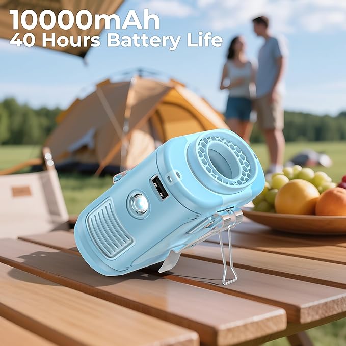 AMACOOL Portable Waist Fan Clip On, Gifts for Men Dad Husband, 10000mAh Rechargeable Wearable Shirt Fan, Powerful Belt Fans, Birthday Gifts for Women Jobsite Travel Camping Essentials 2026 - Image 3