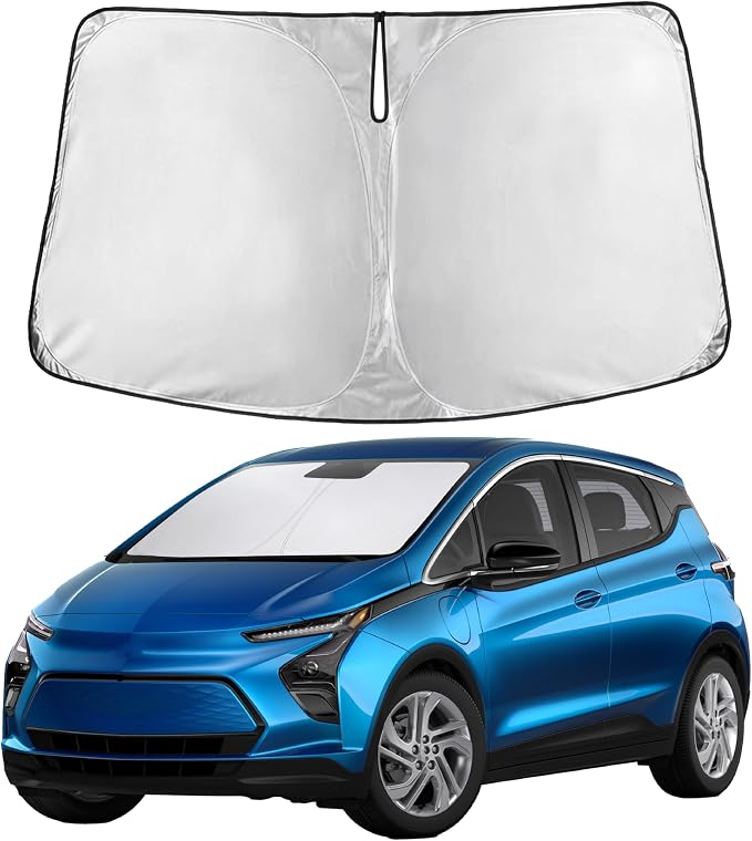 EcoNour Windshield Sunshade Compatible for Chevrolet Bolt 2017-2023 2024 2025, Sun Visor for Front Windshield & Window Sun Shade Cover, UV Heat Blocker & Protector, Car Accessories by EcoNour