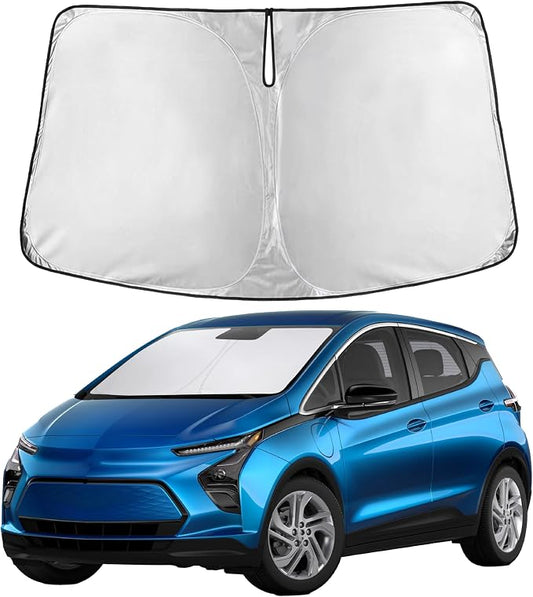 EcoNour Windshield Sunshade Compatible for Chevrolet Bolt 2017-2023 2024 2025, Sun Visor for Front Windshield & Window Sun Shade Cover, UV Heat Blocker & Protector, Car Accessories by EcoNour