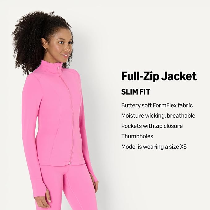 Amazon Essentials Women's Active FormFlex Buttery Soft Slim Fit Quarter Zip Long Sleeve Pullover Jacket - Image 4
