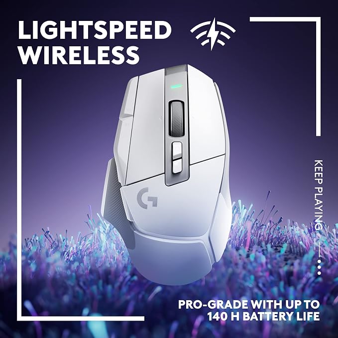 Logitech G502 X Lightspeed Wireless Gaming Mouse - White | Optical Switches, 13 Buttons, <140 hrs Battery, USB-C, Infinite Scroll Toggle, Wireless Charging Capable, for PC/MacOS - Image 3
