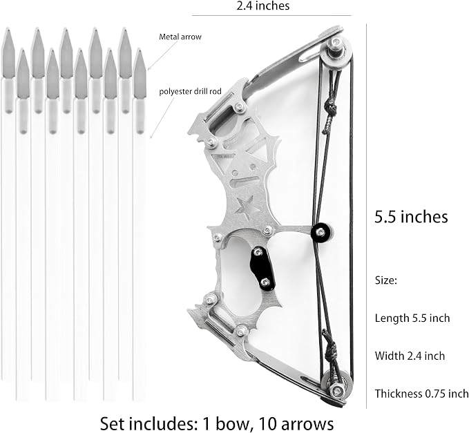 Archery Bow Set Left and Right Hand Compound Bow Hunting Bow Metal Material Catapult RH/LH for Practice Archery - Image 2