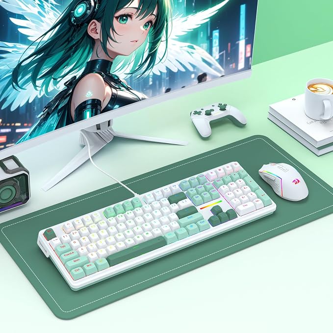 Redragon K745 HE Wired Hall-Effect Magnetic Rapid Trigger Gaming Keyboard | Multi-Function Control Wheel, Silky POM 8K Switches for Valorant & FPS Precision, Zero Delay, Practical 108-Key, PRO Software - Image 6
