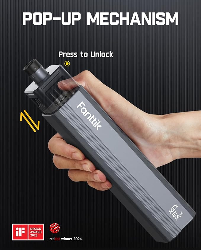 Fanttik E1 Max Precision Electric Screwdriver, Mini Screwdriver Set(Grey) | 50 Magnetic Bits, Magnetic Storage, 0.2N.m, 5/32‘’ Precision Repair Tool Kit for Electronics Phone Camera Laptop Watch - Image 4