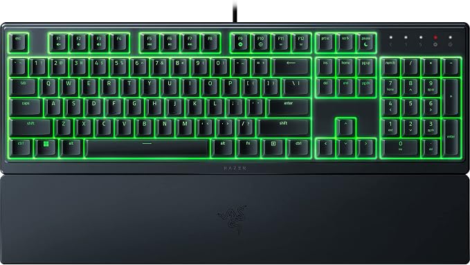 Razer Ornata V3 X Gaming Keyboard: Low-Profile Keys - Silent Membrane Switches - Spill Resistant - Chroma RGB Lighting - Ergonomic Wrist Rest - Classic Black (Renewed) by Amazon+Renewed