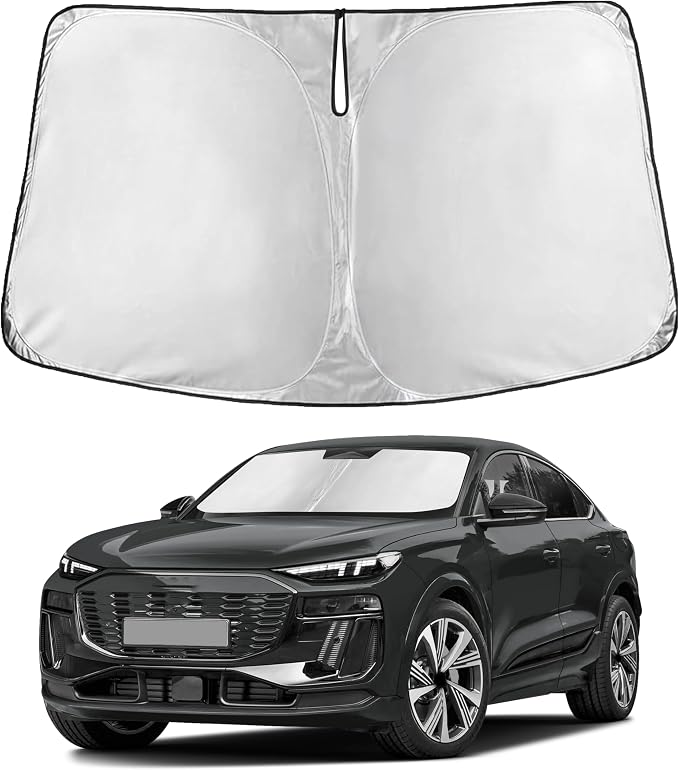 EcoNour Windshield Sunshade Compatible for Audi SQ6 e-tron 2025 2026 2027, Sun Visor for Front Windshield & Window Sun Shade Cover, UV Heat Blocker & Protector, Car Accessories by EcoNour