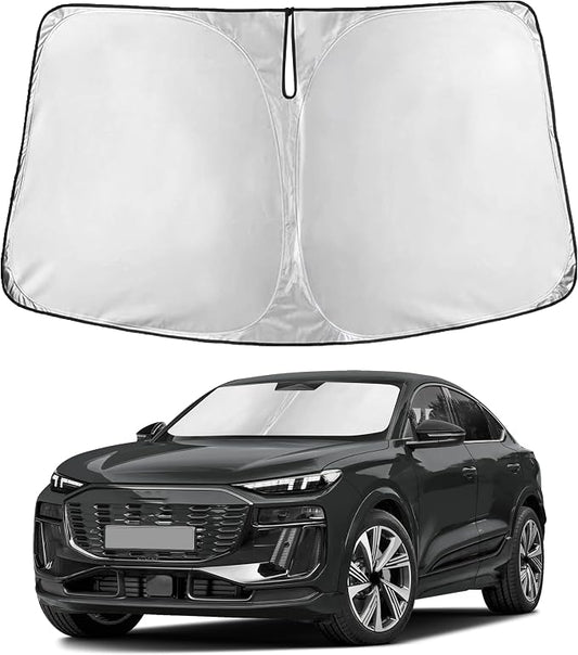 EcoNour Windshield Sunshade Compatible for Audi SQ6 e-tron 2025 2026 2027, Sun Visor for Front Windshield & Window Sun Shade Cover, UV Heat Blocker & Protector, Car Accessories by EcoNour