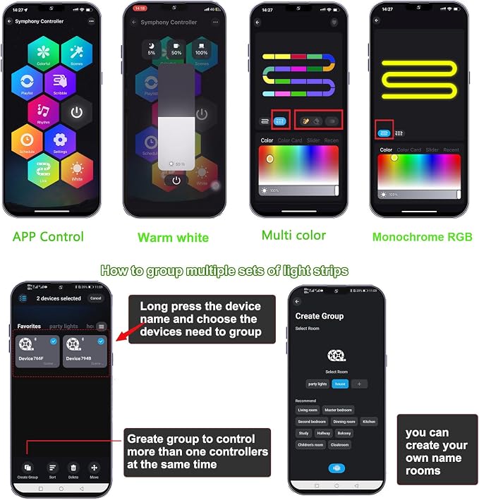 LED Deck Lights Kit, 30 Pack 1.77" Smart RGBW+IC Outdoor Lights | Low Voltage Recessed Deck & Step Lights | IP67 Waterproof Landscape Lighting for Stairs, Pool Deck & Garden | Works with Alexa/Google - Image 4