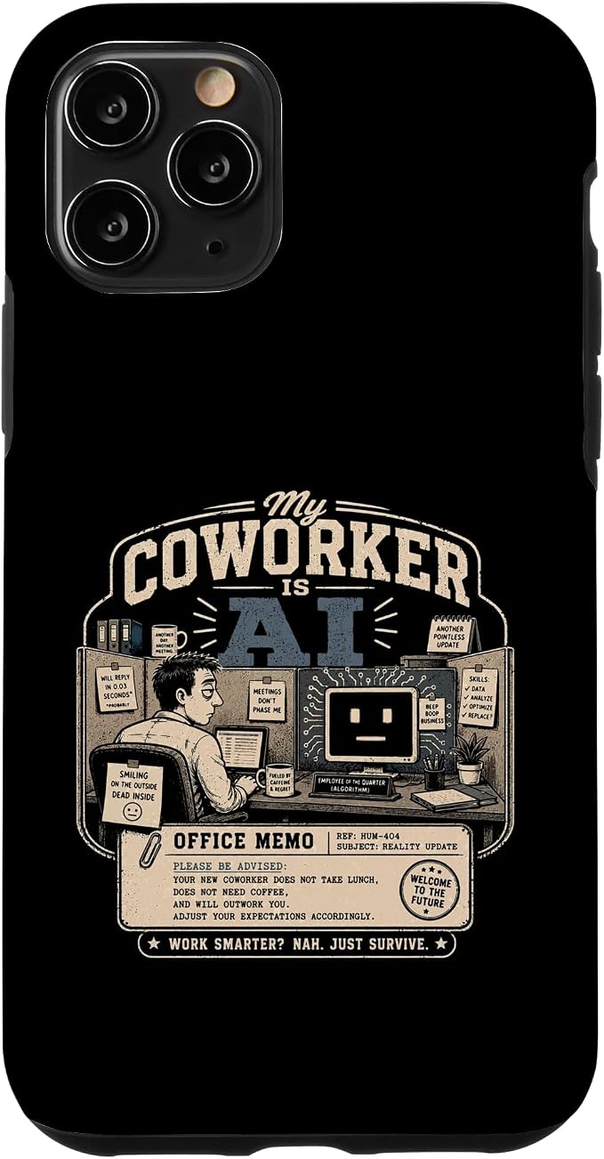My Coworker is AI Office Humor Funny Workplace Replacement Case for iPhone 11 Pro by Unknown
