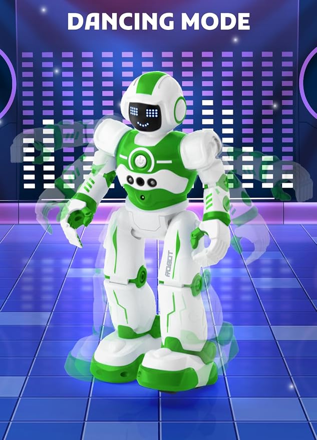 Robot Toys for Kids,Programmable Remote Control Smart Walking Dancing Robot Toy with Gesture & Sensing for Age 4 5 6 7 8 9 10 Year Old Boys Girls for Birthday Present,Green - Image 5