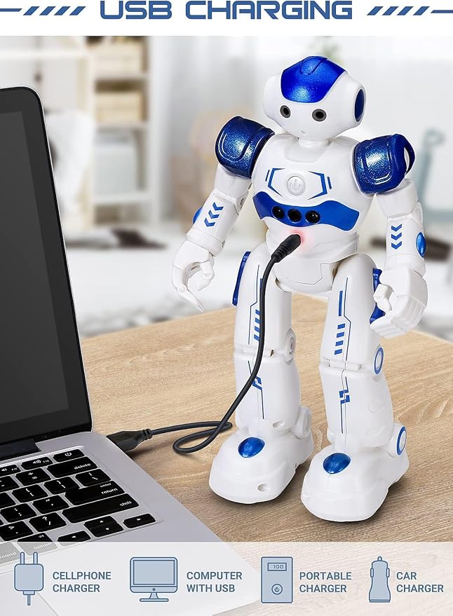 KingsDragon RC Robot Toys for Kids, Gesture & Sensing Programmable Remote Control Smart Robot for Age 3 4 5 6 7 8 Year Old Boys Girls Birthday Gift Present - Image 6