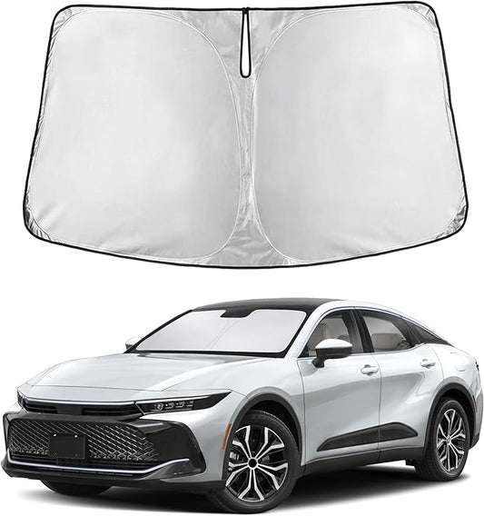 EcoNour Windshield Sunshade Compatible for Toyota Crown 2023-2024 2025 2026, Sun Visor for Front Windshield & Window Sun Shade Cover, UV Heat Blocker & Protector, Car Accessories by EcoNour