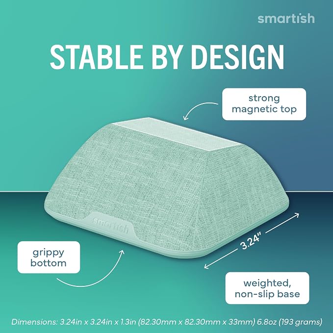 Smartish® Magnetic Cord Holder - Cable Wrangler Organizer with Magnet Clips for Charger Management on Desktop, Nightstand, or Side Table for All Cables, USB-C, Lightning Cables - Teal Me More - Image 3