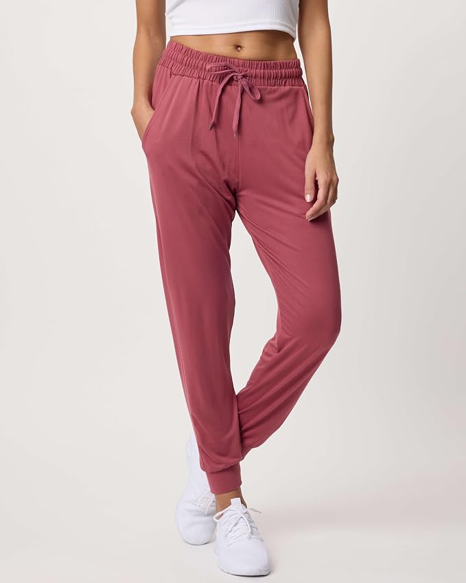 3 Pack Women's Lounge Joggers Sweatpant Active Athletic Yoga Workout Pocket | Available in Plus Size, Ladies Casual, Drawstring Gym Pants, Sleep Bottoms, Hiking, Running, Fitness, Exercise, Pajama, Soft - Image 2