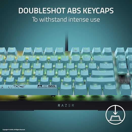 Razer BlackWidow V4 X Mechanical Gaming Keyboard, Zenless Zone Zero Edition | Green Switches Tactile & Clicky, 6 Macro Keys, Chroma RGB, Doubleshot ABS Keycaps, Sound Dampening & Stabilizers - Image 6