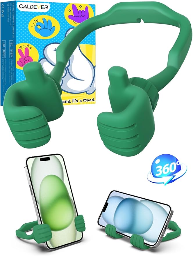 Stocking Stuffers for Teens Boys Girls Cell Phone Holder Mens Women Gifts | Thumbs Up Phone Stand, Gifts for Adults Kids Teenager Children Husband Wife Dad Mom, Cool Gadgets, Santa Gift for Christmas by CALDEVER