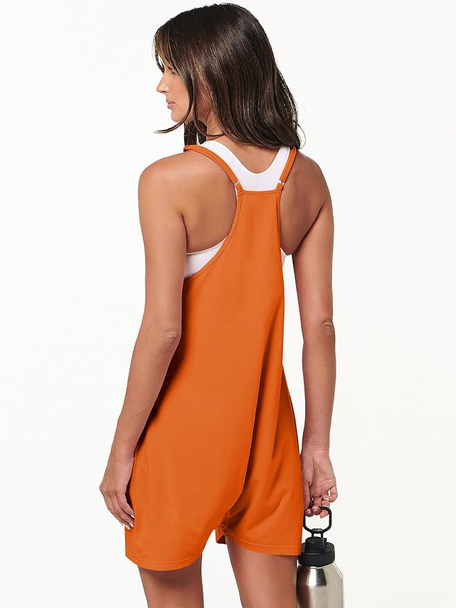 ANRABESS Womens Rompers Summer Casual Loose Sleeveless Overalls Spaghetti Strap Shorts Jumpsuit 2026 Beach Vacation Clothes - Image 6