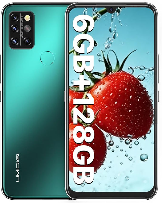 UMIDIGI A9 Pro Unlocked Cell Phone, Helio P60, 6GB+128GB Expandable 256GB, 6.3 Inch FHD Touch Screen, Double-Sided 2.5D Curved Glass, 48MP Quad Camera, 4150mAh, Dual SIM 4G Volte by UMIDIGI