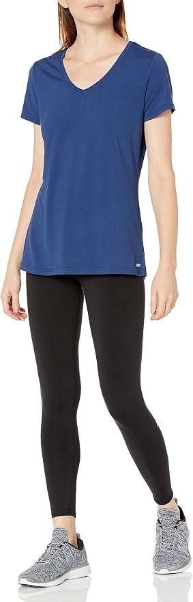 Amazon Essentials Women's Active Quick Dry Tech Stretch Short-Sleeve V-Neck T-Shirt (Available in Plus Size), Pack of 2 - Image 7