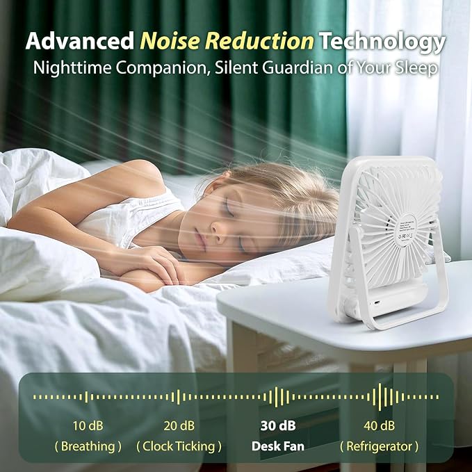 Portable Fan for Travel, 4000mAh Cruise Must Haves for Cruise Approved Rechargeable with 100 Speed Wind Adjustable, Portable Carbin Cruise Fan Magnetic for Cruise Ship Essentials 2026 - Image 5
