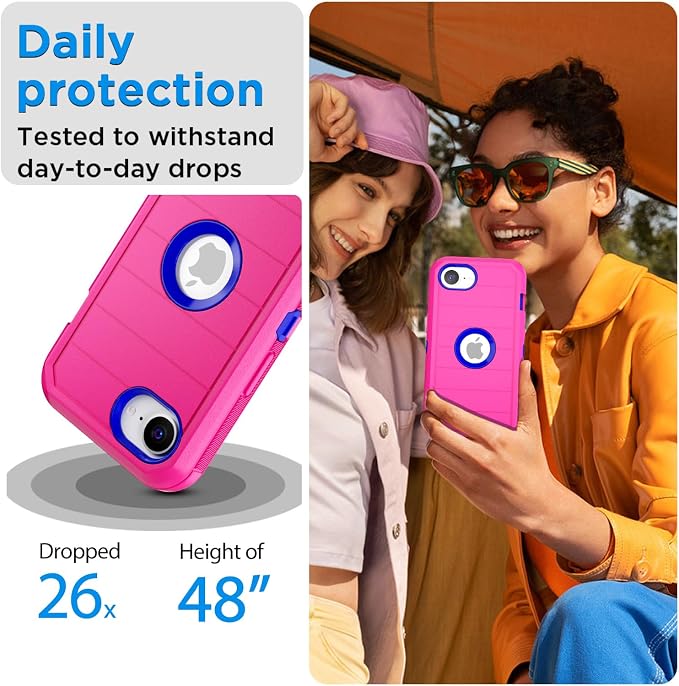 AICase for iPhone 17e/iPhone 16e Case 2026,Heavy Duty Drop Protection Full Body Rugged Shockproof/Drop Proof/Dust Proof Military Protective Tough Durable Cell Phone Cover for iPhone 17e/16e 6.1_6 - Image 8