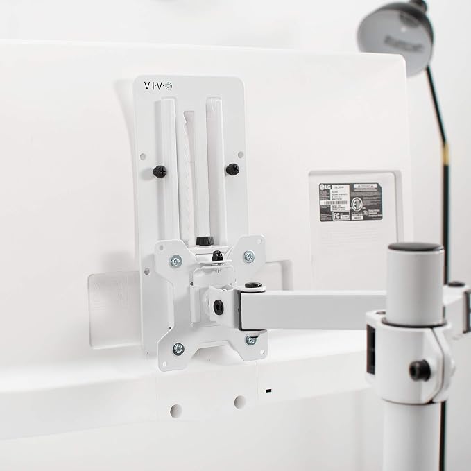 VIVO Height Adjustable VESA Adapter for Single 13 to 27 inch Monitor, Accessory Bracket Kit for Individual Screen, White, STAND-VAD3W - Image 4