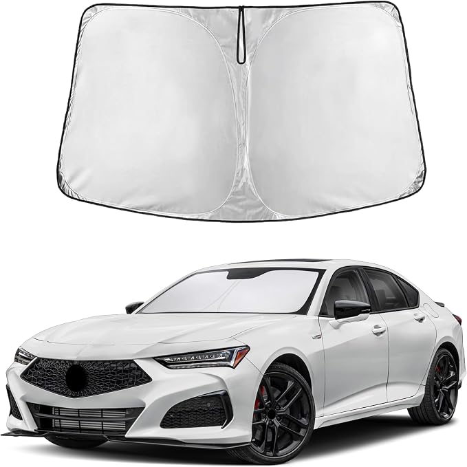 EcoNour Windshield Sunshade Compatible for Acura TLX 2021-2024 2025 2026, Sun Visor for Front Windshield & Window Sun Shade Cover, UV Heat Blocker & Protector, Car Accessories by EcoNour