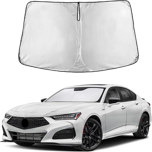 EcoNour Windshield Sunshade Compatible for Acura TLX 2021-2024 2025 2026, Sun Visor for Front Windshield & Window Sun Shade Cover, UV Heat Blocker & Protector, Car Accessories by EcoNour