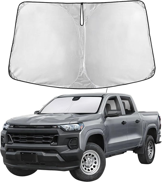 EcoNour Windshield Sunshade Compatible for Chevrolet Colorado 2023-2024 2025 2026, Sun Visor for Front Windshield & Window Sun Shade Cover, UV Heat Blocker & Protector, Car Accessories by EcoNour