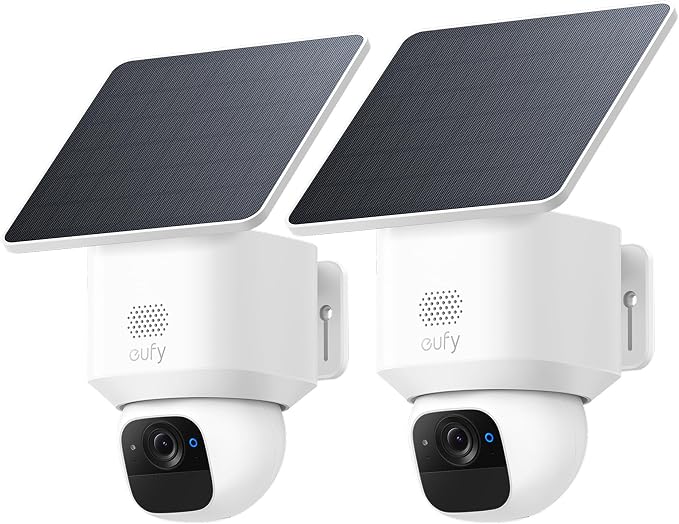 eufy Security SoloCam E30, 2 Pack, Security Cameras Wireless Outdoor, Solar Camera Outdoor Wireless, 360° Pan, AI Tracking, 2K Clarity, No Monthly Fee by Unknown