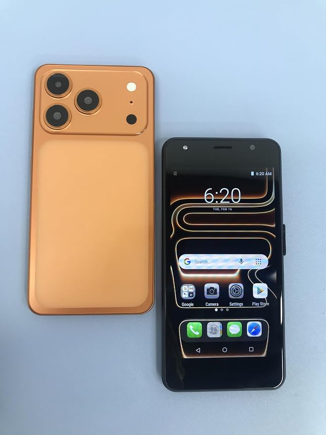 Unlocked 4G Android Phone, 5.0-inch Screen, 2GB RAM + 16GB ROM/TF 128GB, Dual SIM, Dual Camera, Suitable for Beginners (28orange) - Image 5