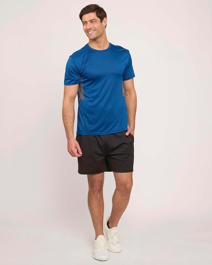 5 Pack Men's Dry Fit Short Sleeve T-Shirt Gym Workout Athletic Running Tee | Cooling, Moisture-Wicking, Crew Neck, Quick-Dry, Breathable, Active, Exercise, Fitness, Basketball, Cycling, Hiking, Tennis - Image 7