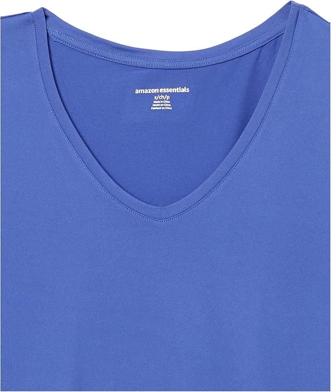 Amazon Essentials Women's Active Quick Dry Tech Stretch Short-Sleeve V-Neck T-Shirt (Available in Plus Size), Pack of 2 - Image 8