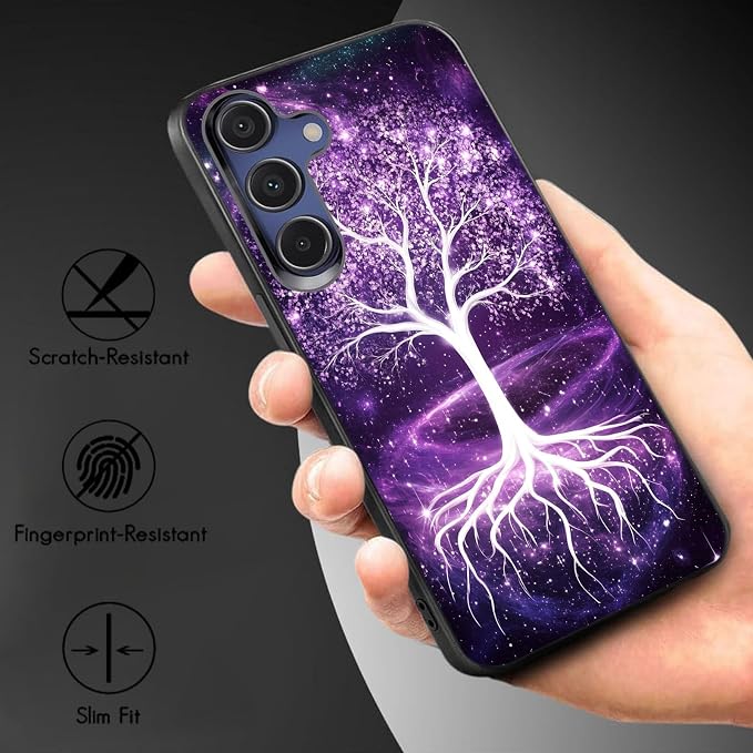 Designed for Galaxy A16 5G Phone Case,Slim Silicone Shockproof Protective Case for Galaxy A16 5G 6.7 inch,Life Tree - Image 3